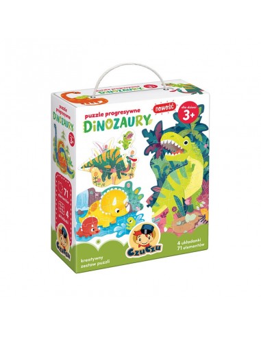 CzuCzu - Puzzle progresywne DINOZAURY