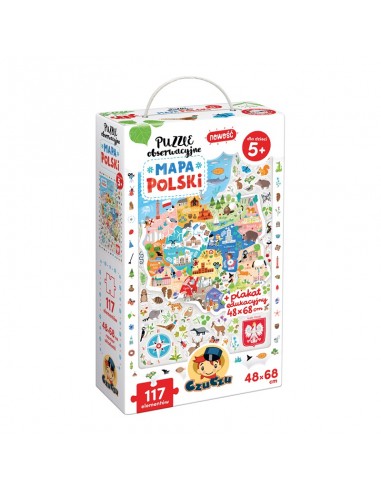 CzuCzu - Puzzle obserwacyjne Mapa Polski
