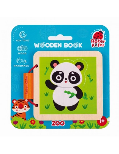 Wooden book. Zoo