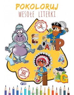 Pokoloruj Wesołe Literki