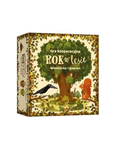 Rok w lesie. Wiewiórka i gawron