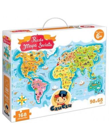 CzuCzu Puzzle Mapa Świata 6+
