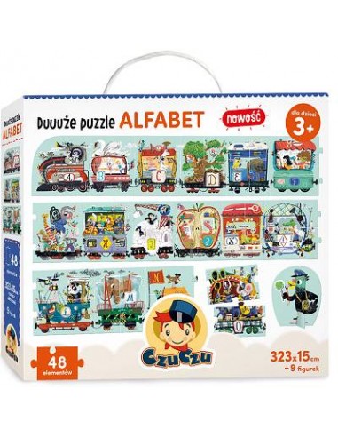 CzuCzu Duuuże puzzle alfabet 3+